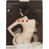 Falke Collants blanc naturel