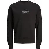 Jack & Jones Sweat-shirt 'JORVesterbro' noir / blanc