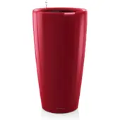 Lechuza Pot Rondo Premium 40 - Kit Complet, Rouge Scarlet Brillant Ø 40 Cm