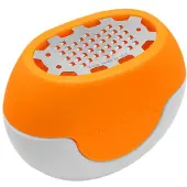 Microplane Flexi Citrustool m/opsamling orange, Râpe, Orange