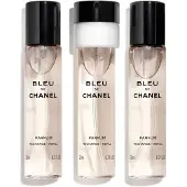 Chanel BLEU eau de parfum vaporisateur twist &amp; spray 3 recharges x 20 ml