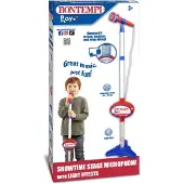 Bontempi 40 0710 Microphone - Bleu et rouge