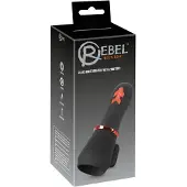 Rebel - vibromasseur gland rechargeable 2 moteurs - silicone noir