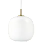 Louis Poulsen VL 45 Radiohus Ø 250 Suspension Brass | glossy white opal