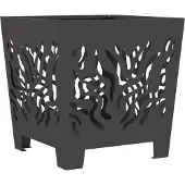 vidaXL Foyer Noir 40 x 40 x 40 cm Acier