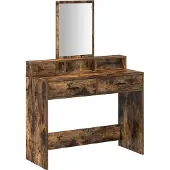 vidaXL Coiffeuse en chêne fumé 100 x 41 x 140 cm, aggloméré