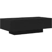 vidaXL Table Basse Chêne Noir 100X30X36.5 Cm Matière Bois Lumarko !