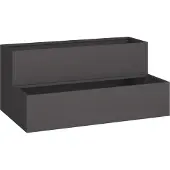 vidaXL Cache-pot de jardin Noir 100 x 60 x 45 cm Acier