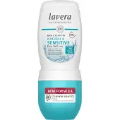 Raw Organic Roll-On Déodorant Basis Sensitiv Naturel & Sensible 48h - vegan - cosmétiques naturels - aloe vera bio & minéraux naturels - blanc