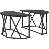 vidaXL Table basse en chêne noir 80X80X42 cm en aggloméré Lumarko