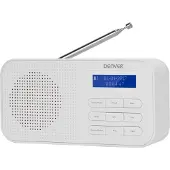 Denver DAB Radio - Radio de cuisine - Radio FM - Radio portable - Batteries et secteur - DAB42 - Blanc
