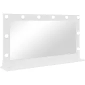 vidaXL Miroir de salle de bain , rectangulaire, blanc, 100 x 55 x 18 cm