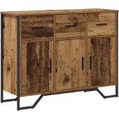 vidaXL Meuble de rangement , bois d'altholz, 97 x 32,5 x 74,5 cm