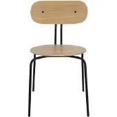UMAGE Curious Chaise Salle à Manger Oak | Black | Without Seat Cushion