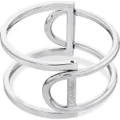 Calvin Klein Contoured Geometry Bracelet Argenté Femme