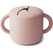 Mushie Baby Snack Cup tasse pour les collations Blush 1 pcs