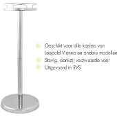 Leopold Vienna Stand For Champagne Cooler Bottle Cooler Argenté