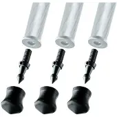 Gitzo Pointe GSF30S + Pied en Caoutchouc 30 mm (x 3)