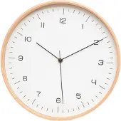 4Living Horloge murale en contreplaqué, Ø 31 cm