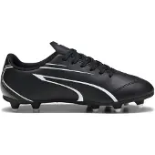 Puma Vitoria Chaussures de football pour enfants FG/AG noir/blanc taille 34.5 gazon artificiel