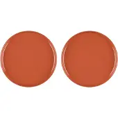 Maku Assiettes à manger SIMPLE, Ø 26 cm, 2 pièces, orange