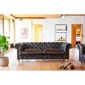 PIB Grand canapé Chesterfield cuir Jahn