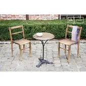 PIB Table bistrot industrielle en bois métal Vaiana