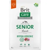 Brit CARE Hypoallergenic Senior Lamb - Formule hypoallergénique d'agneau et de riz pour chiens âgés - 3 kg