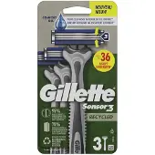 Gillette Sensor3 Recycled Disposable Razor Blades