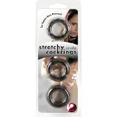 You2Toys - Set de bagues péniens variées - silicone gris (3 pièces)