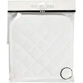 Creativ Company Pannenlappen Wit 20x20cm, 1 Paar