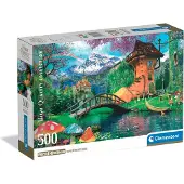 Clementoni Puzzle CLE 500 Compact La Vieille Maison de Chaussures 35596