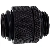 Alphacool Eiszapfen Connector Series Double-Threaded - Raccord pour système de refroidissement par liquide - noir profond