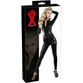 Late X - combinaison intégrale en latex - costume de catwoman (noir)
