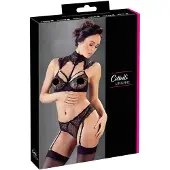 Cottelli collection - ensemble soutien-gorge dentelle col (noir)