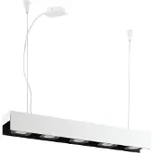 Eglo Suspension LED Badalona 5 flammes blanc