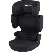 Bebeconfort Road Safe i-Size Rehausseur de siège, siège enfant i-Size, installation avec ceinture de sécurité, à partir de 3,5 ans-12 ans,15-36 kg,100-150 cm, Full Black