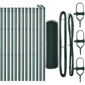 vidaXL Pied de clôture hexagonal stable, 25 x 0,6 m, vert, en filet