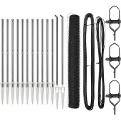 vidaXL Clôture en fil soudé avec pointes 25 x 1,4 m (L x H)
