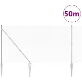 vidaXL Clôture en fil de fer soudé avec pointes, 50 x 1,2 m (L x H)