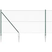 vidaXL Clôture hexagonale avec poteaux, 50 x 1,2 m, acier revêtu de PVC