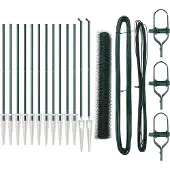 vidaXL Clôture en fil soudé avec pointes 25 x 1,4 m (L x H)