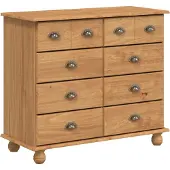 vidaXL Commode à tiroirs ASKIM Marron 91 x 40 x 79 cm