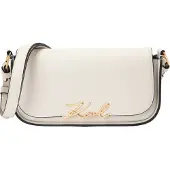 Karl Lagerfeld Sac à bandoulière 'K/SIGNATURE' or / blanc