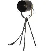 Home Deco Factory Lampe A Poser Indus Metal Noir