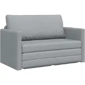 vidaXL Canapé-lit 110cm tissu gris clair