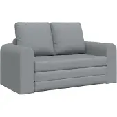vidaXL Canapé-lit 60cm Tissu gris clair