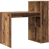 vidaXL Bureau , bois de récupération, panneaux de particules, 108 x 55 x 103,5 cm
