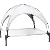vidaXL Lit pour chien gris argenté 90 x 81 x 80,5 cm en acier