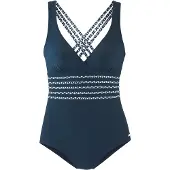 Sunseeker Maillot de bain marine / blanc